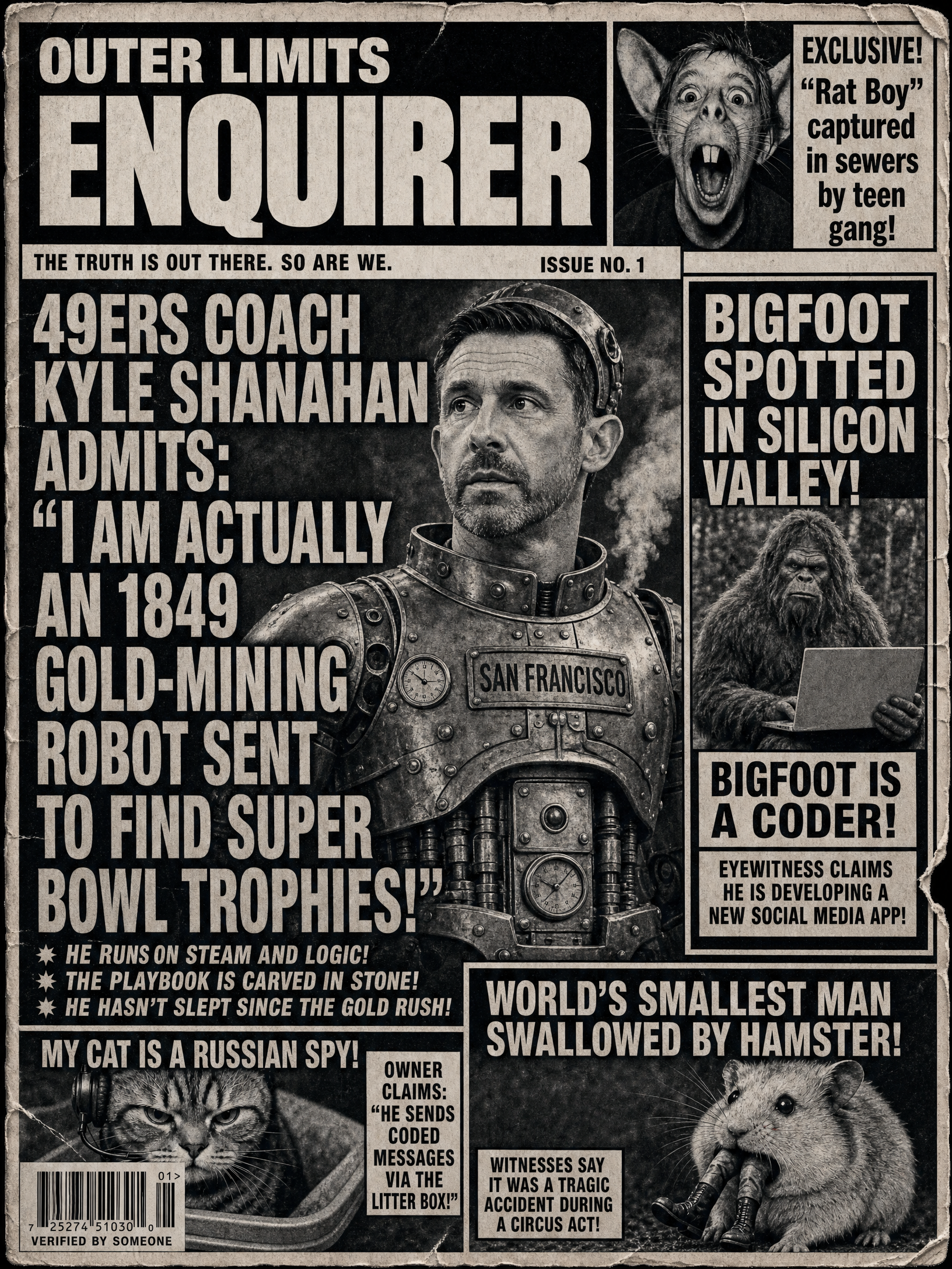 Outer Limits Enquirer — 49ers edition front page